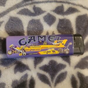 Vintage Smokin Joe Camel Racar Retro Still Works Purple Yellow